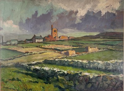 Lot 136 - Bob VIGG (1932-2001) Cornish Landscape Oil on...