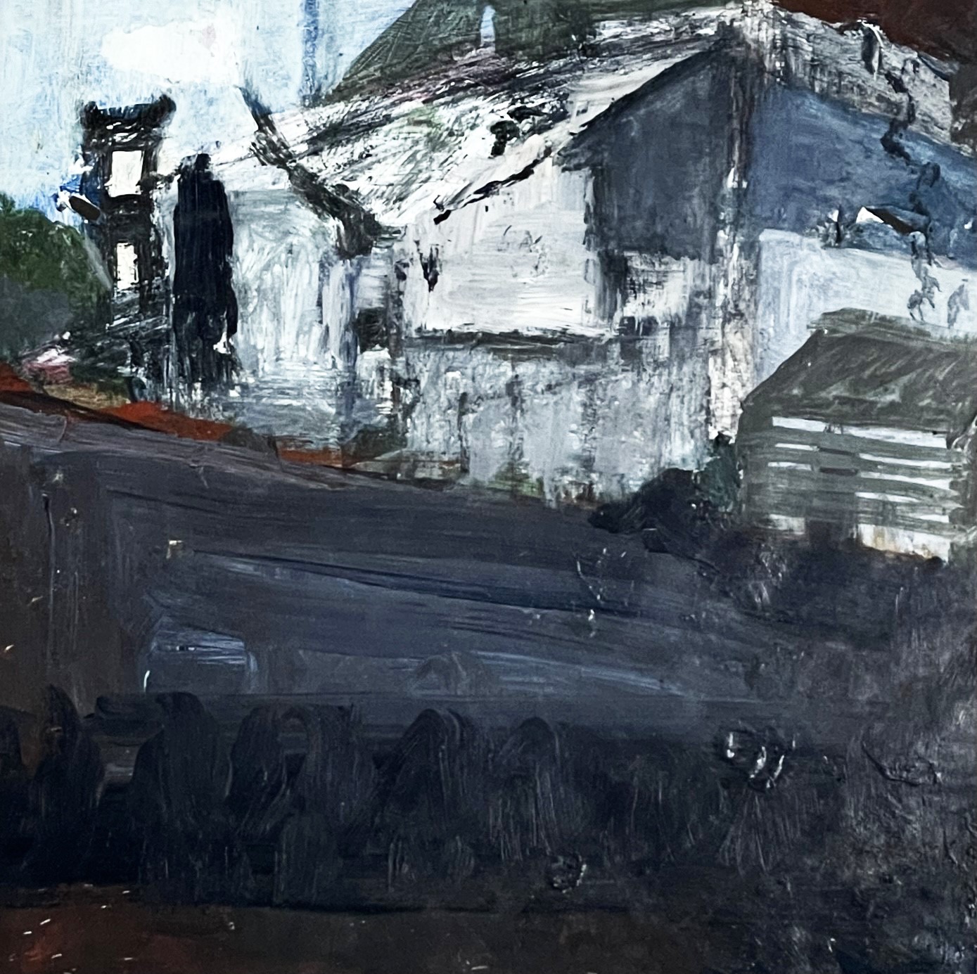 George K Ralph Artist Lot 1058 - Alan George RALPH (1937-2009) Farm Sheds II