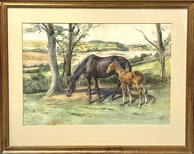 Lot 1422 - H J BUTLER (20th Century British School) Mare...