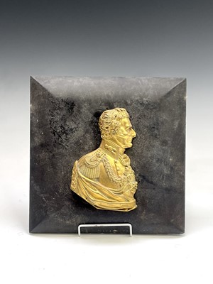 Lot 19 - A gilt bronze profile bust of The Duke of...