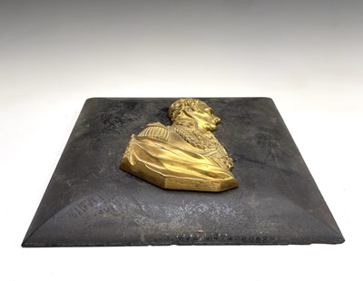 Lot 19 - A gilt bronze profile bust of The Duke of...