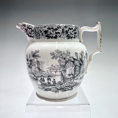 Lot 807 - An earthenware jug, Staffordshire or South...