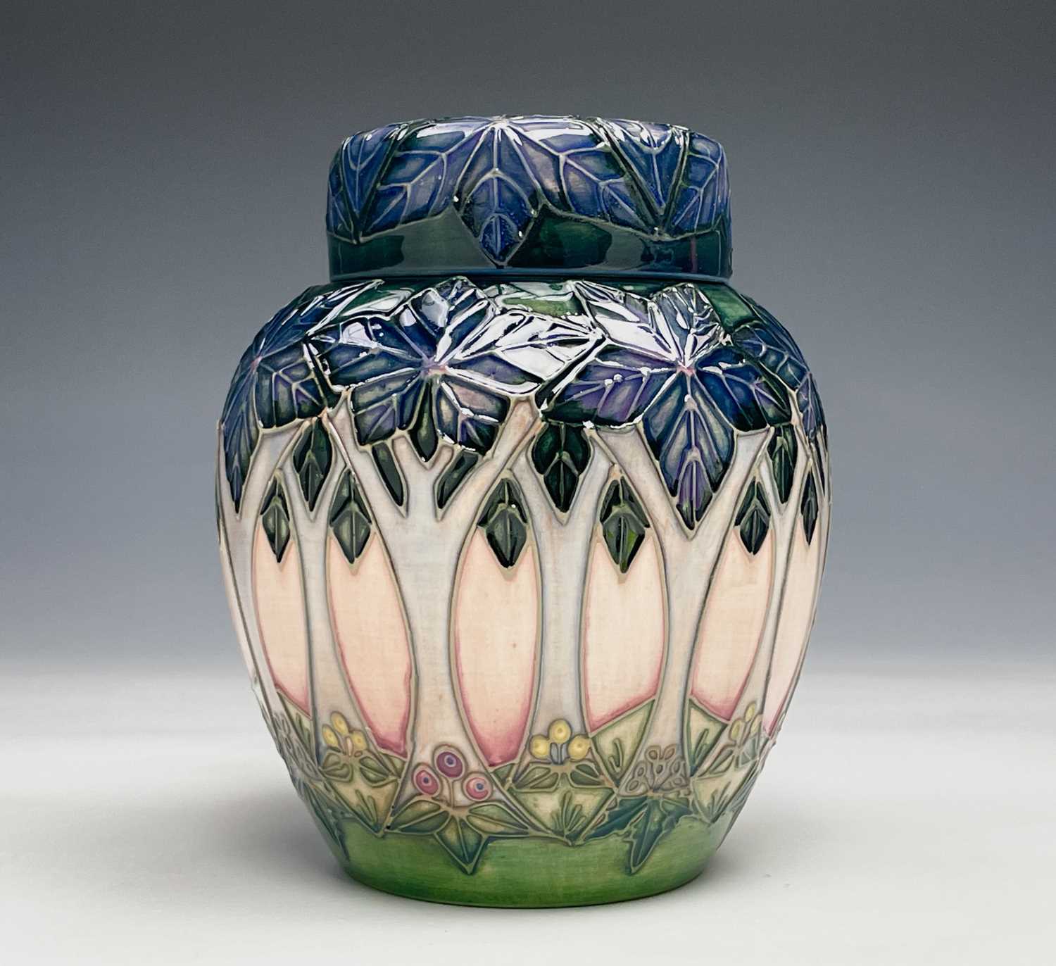 Lot 1042 - A Moorcroft 'Cluny' pattern ginger jar,...