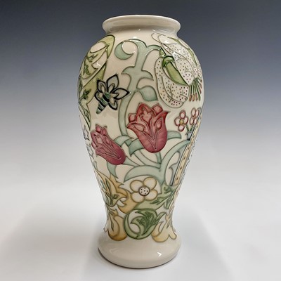 Lot 823 - A Moorcroft 'Golden Lily' pattern vase...