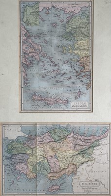 Lot 237 - MAPS. Two 19th century maps in one frame,...