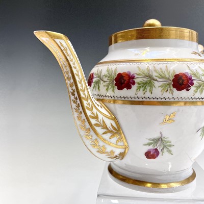 Lot 870 - A 'Sevres' teapot and cover, 19th century,...