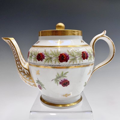 Lot 870 - A 'Sevres' teapot and cover, 19th century,...