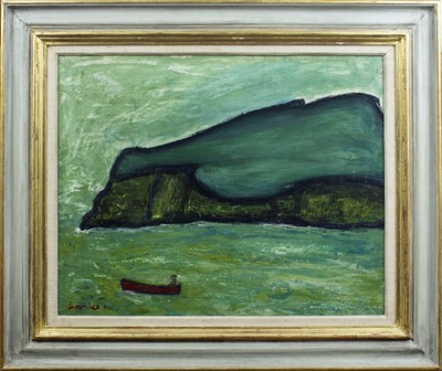 Lot 73 - Alan LOWNDES (1921-1978) The Red Boat, St Ives,...