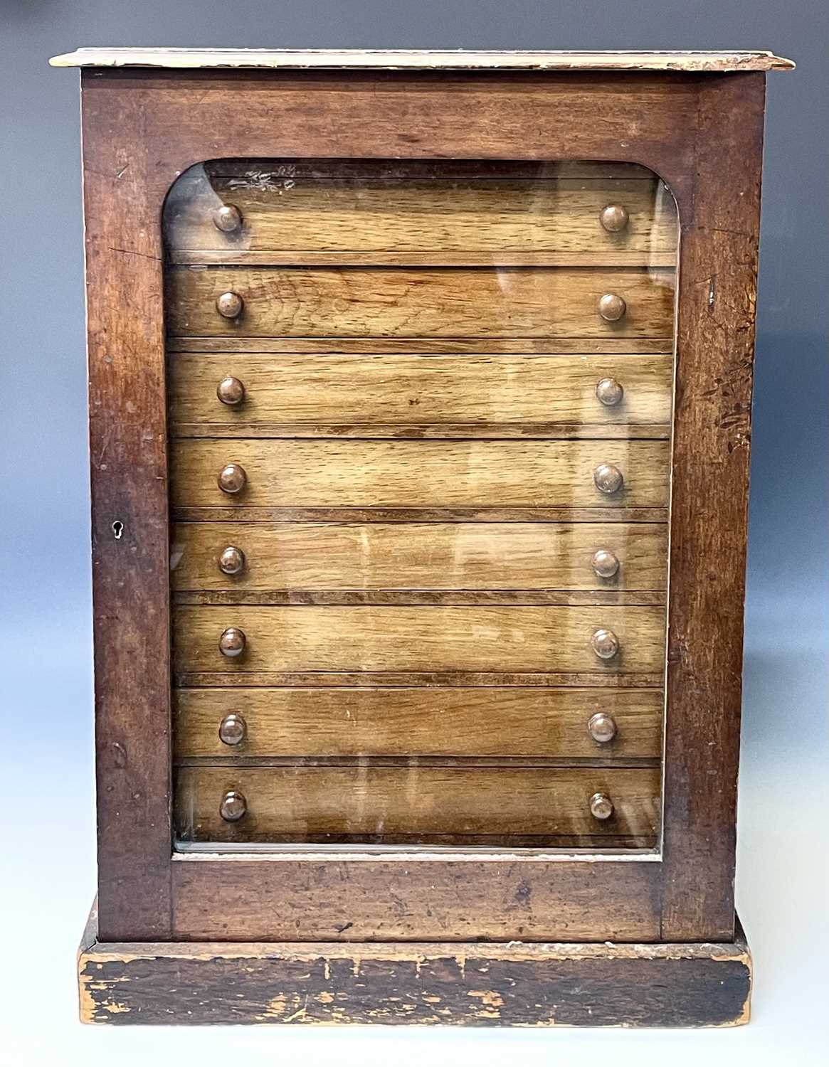 Lot 63 - Collectors Cabinet. A 10 draw coin/general...