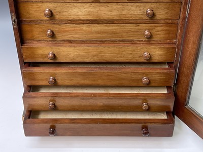 Lot 63 - Collectors Cabinet. A 10 draw coin/general...