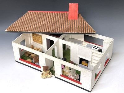 Lot 669 - A Wooden Dolls House, Animal Figures and...