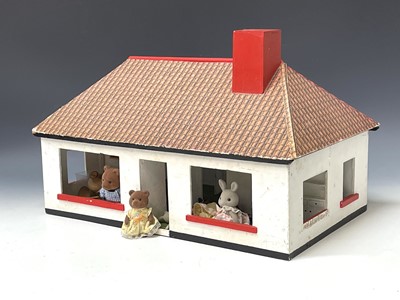 Lot 669 - A Wooden Dolls House, Animal Figures and...