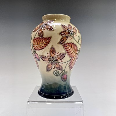 Lot 835 - A Moorcroft 'Serviceberry' pattern vase,...