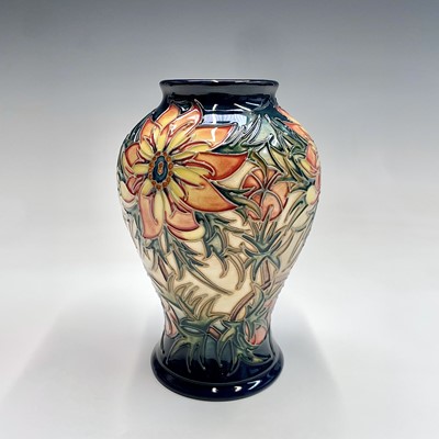 Lot 838 - A Moorcroft 'Spike' pattern vase, impressed...