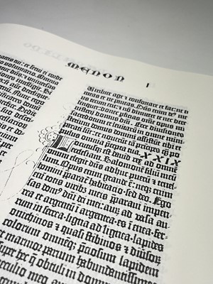 Lot 371 - THE GUTENBERG BIBLE. 'A Commentary, Historical...