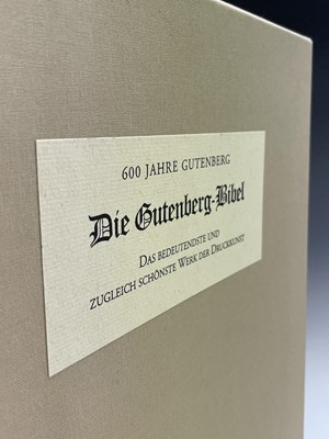 Lot 371 - THE GUTENBERG BIBLE. 'A Commentary, Historical...