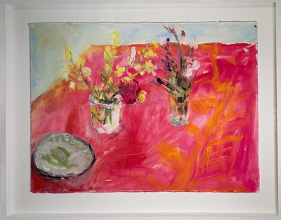 Lot 132 - Alice MUMFORD (1965), Flowers And Bowl On A...