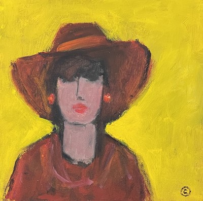 Lot 152 - Colin ORCHARD (1935), Woman In Red, Oil on...