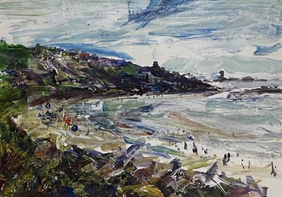 Lot 351 - Tony MINNION (XX-XXI) Sennen Cove Mixed media...