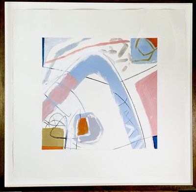 Lot 319 - Janet LYNCH (1938) Sea Curve (Pink + Grey...