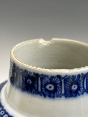 Lot 85 - A near pair of Chinese export blue and white...