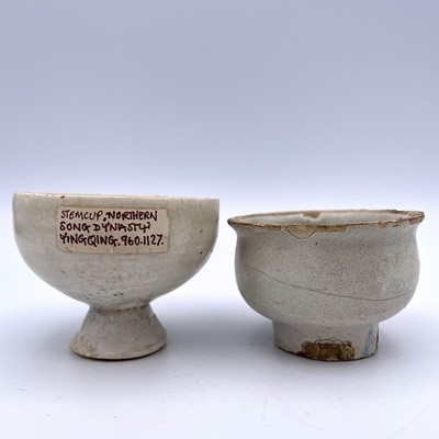 Lot 68 - A Chinese stem cup, labelled 'Stem cup,...