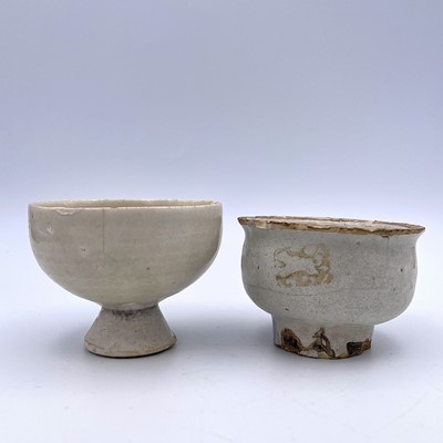 Lot 68 - A Chinese stem cup, labelled 'Stem cup,...