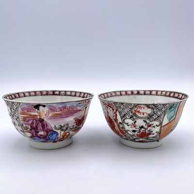 Lot 66 - Two similar Chinese famille rose porcelain tea...