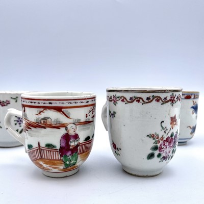 Lot 70 - Four Chinese porcelain tea bowls, 18th century...
