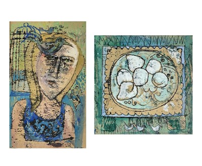 Lot 189 - Jane FURNESS (1931) (Two works) Girl with Bird...
