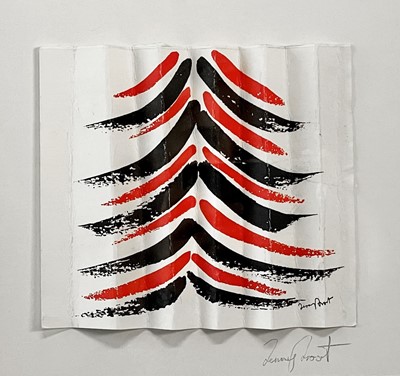 Lot 343 - Terry FROST (1915-2003) Red and Black Tree...