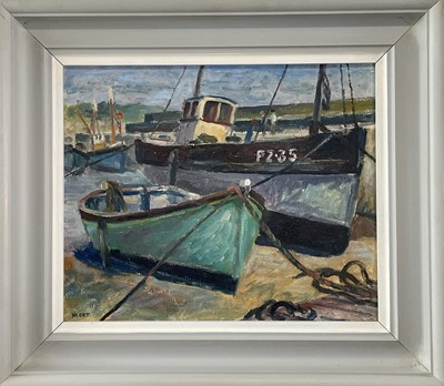 Lot 13 - Marjorie MORT (1906-1989) Old Harbour, Newlyn...