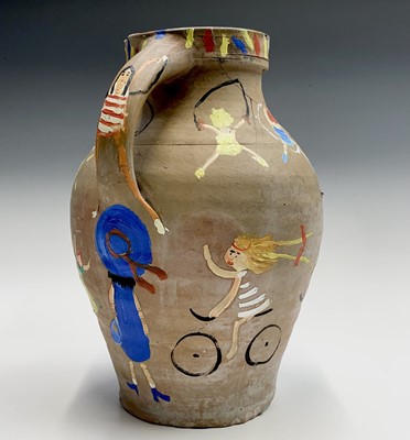 Lot 1029 - Simeon STAFFORD (1956) Painted Jug Signed and...