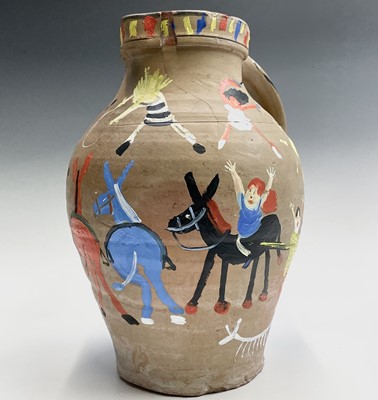 Lot 1029 - Simeon STAFFORD (1956) Painted Jug Signed and...