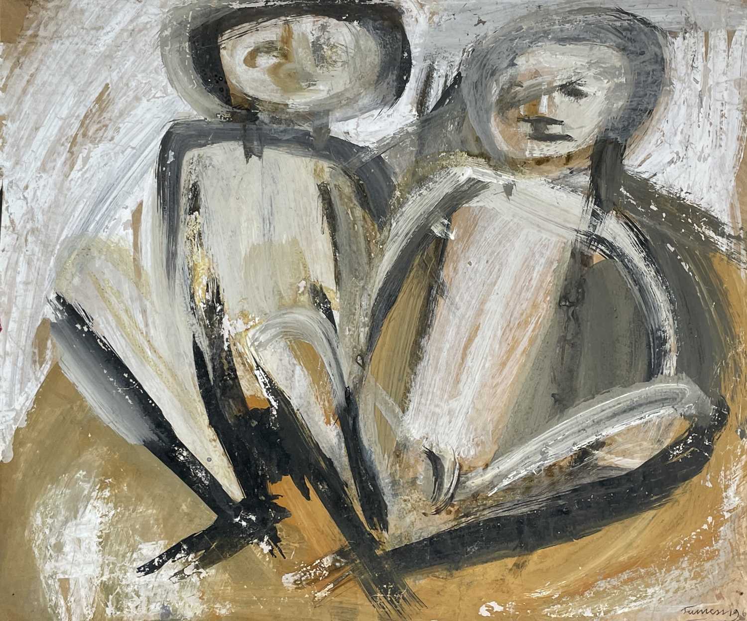 Lot 191 - Rod WALKER (1949) Side profile portrait