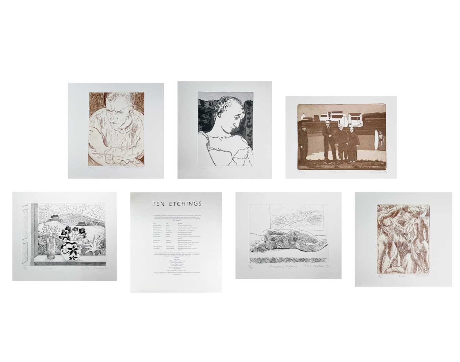 Lot 59 - 'Ten Etchings' A portfolio of ten etchings by...
