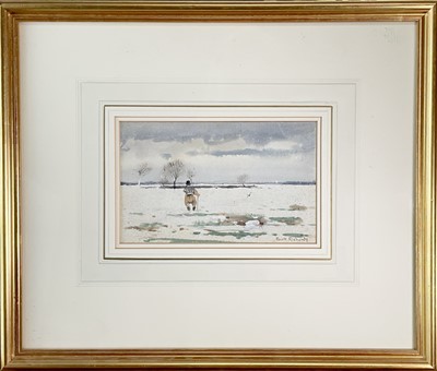 Lot 324 - Frank RICHARDS (1863-1935) Snow Scene...