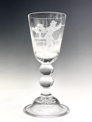 Lot 884 - A cut glass goblet, early 20th century, the...