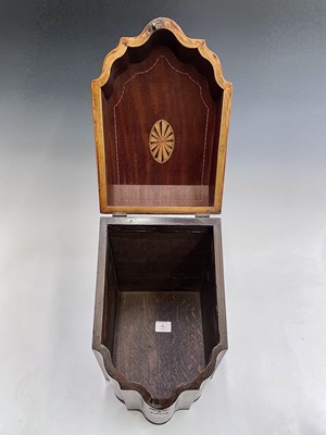 Lot 78 - A George III mahogany, crossbanded and inlaid...