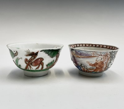 Lot 81 - Seven Chinese porcelain tea bowls, 18th and...