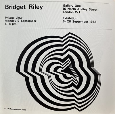 Lot 1132 - Bridget RILEY (1931) Fold-out lithograph...