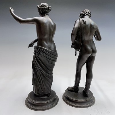Lot 81 - A pair of late 19th century bronze sculptures...