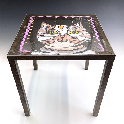Lot 1001 - PONKLE (1934-2012) Cat A painted glass top...
