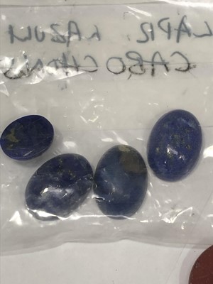 Lot 10 - Lapis lazuli cabochons, and many other...