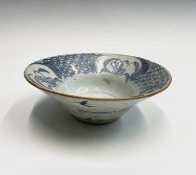 Lot 63 - A Chinese blue and white bowl, Ming Dynasty,...