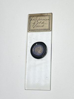 Lot 87 - A case of 36 Victorian microscope slides,...