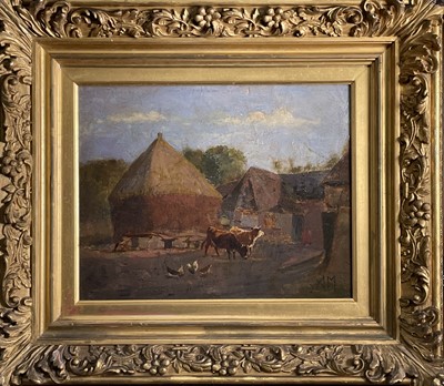 Lot 786 - Attributed to Anton MAUVE (1838-1888) Farmyard...
