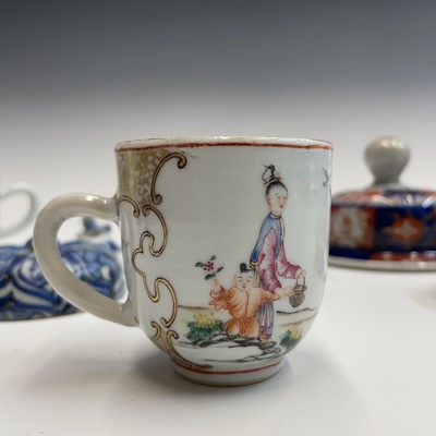 Lot 62 - Five Chinese porcelain vase covers, mainly...