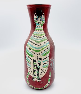 Lot 1014 - PONKLE (1934-2012) Four painted carafes