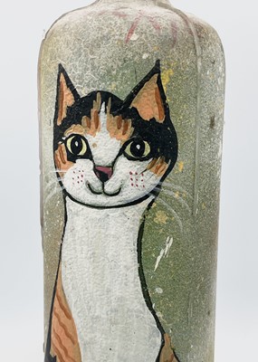 Lot 1016 - PONKLE (1934-2012) Two painted bottles showing...
